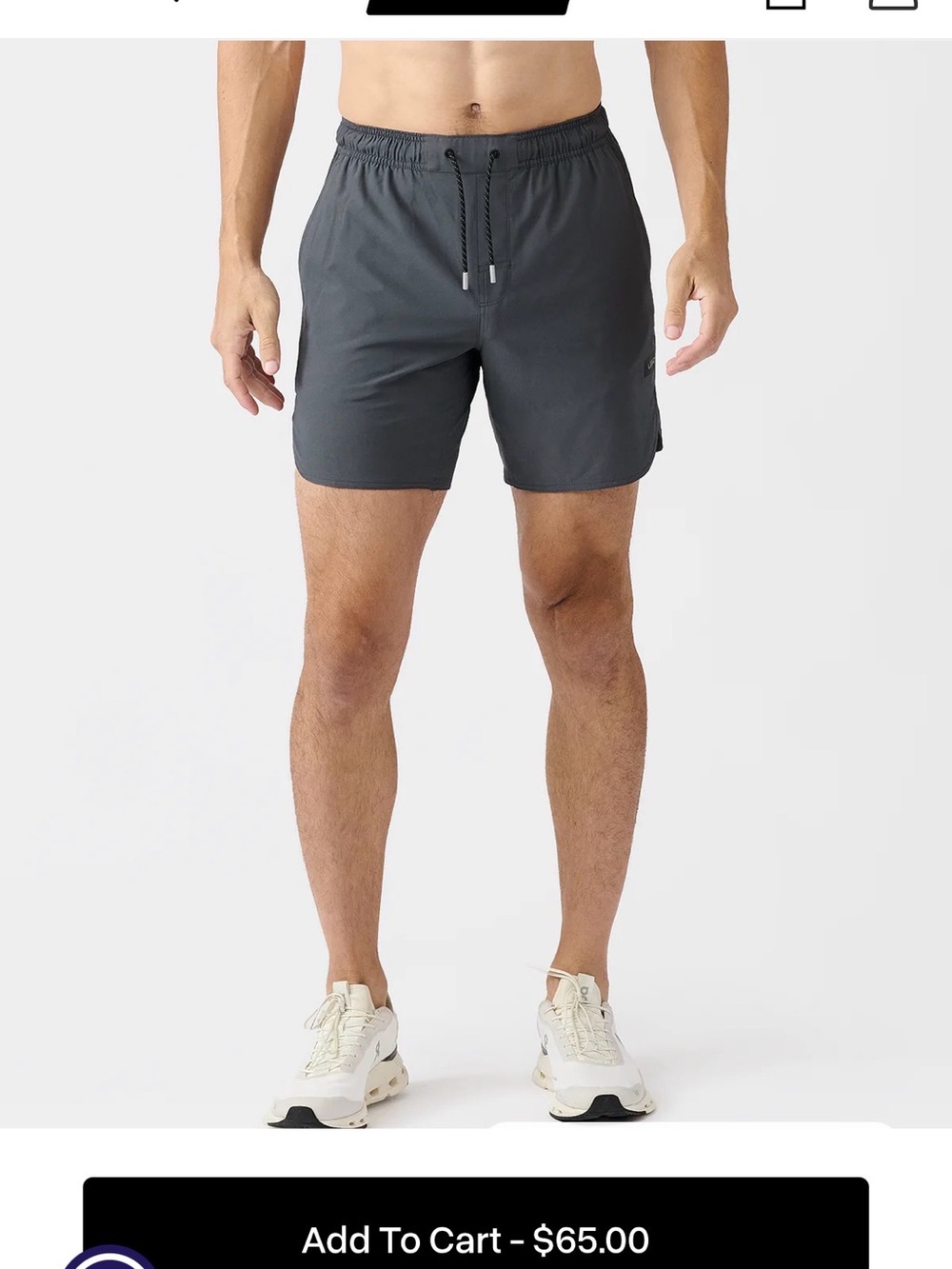 LEGENDS: Brand New With Tags Men's charcoal grey Luka 5” Shorts